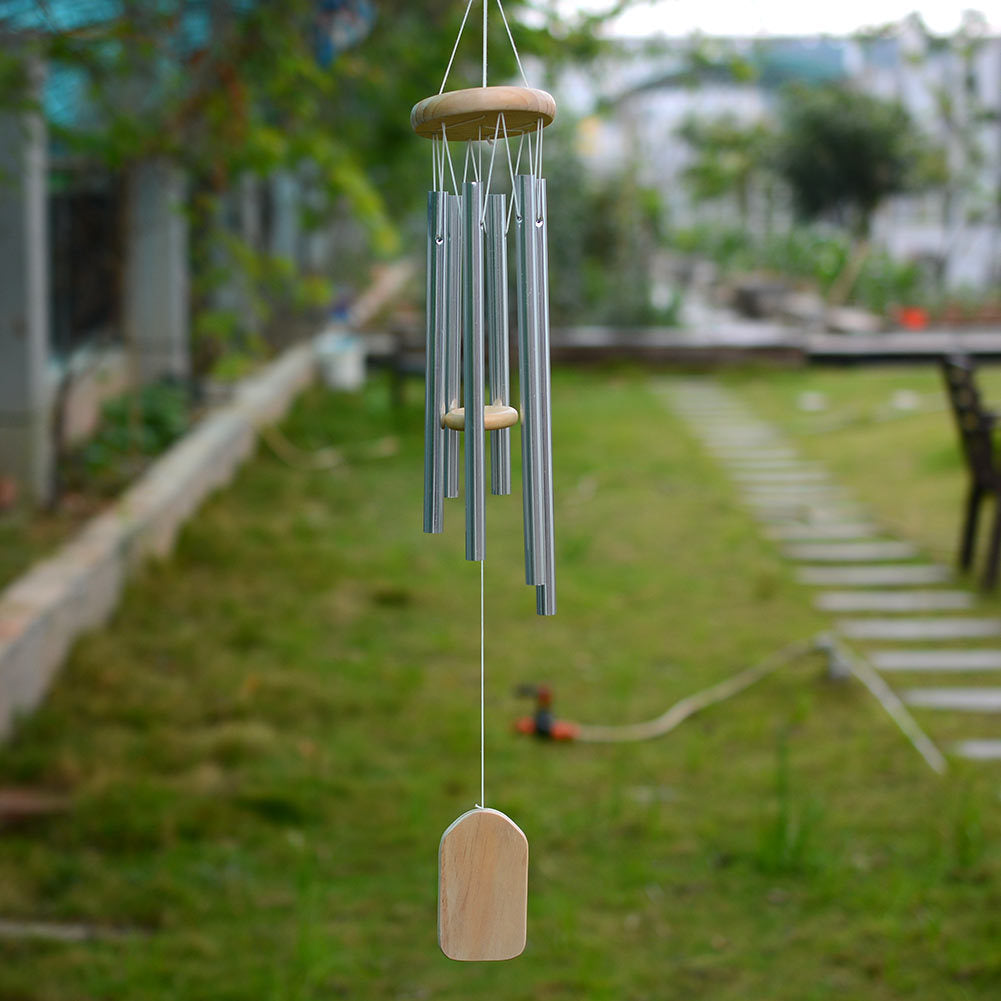 Log five wind chimes