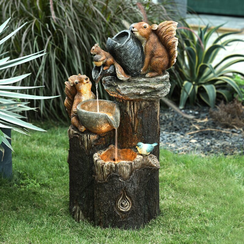 Duck Family Garden Statue Figurine