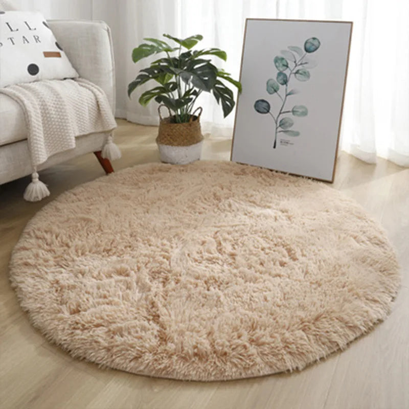 Super Soft Plush Round Rug Mat