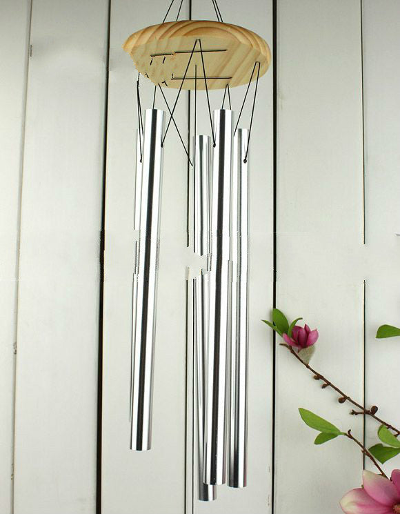 Log five wind chimes