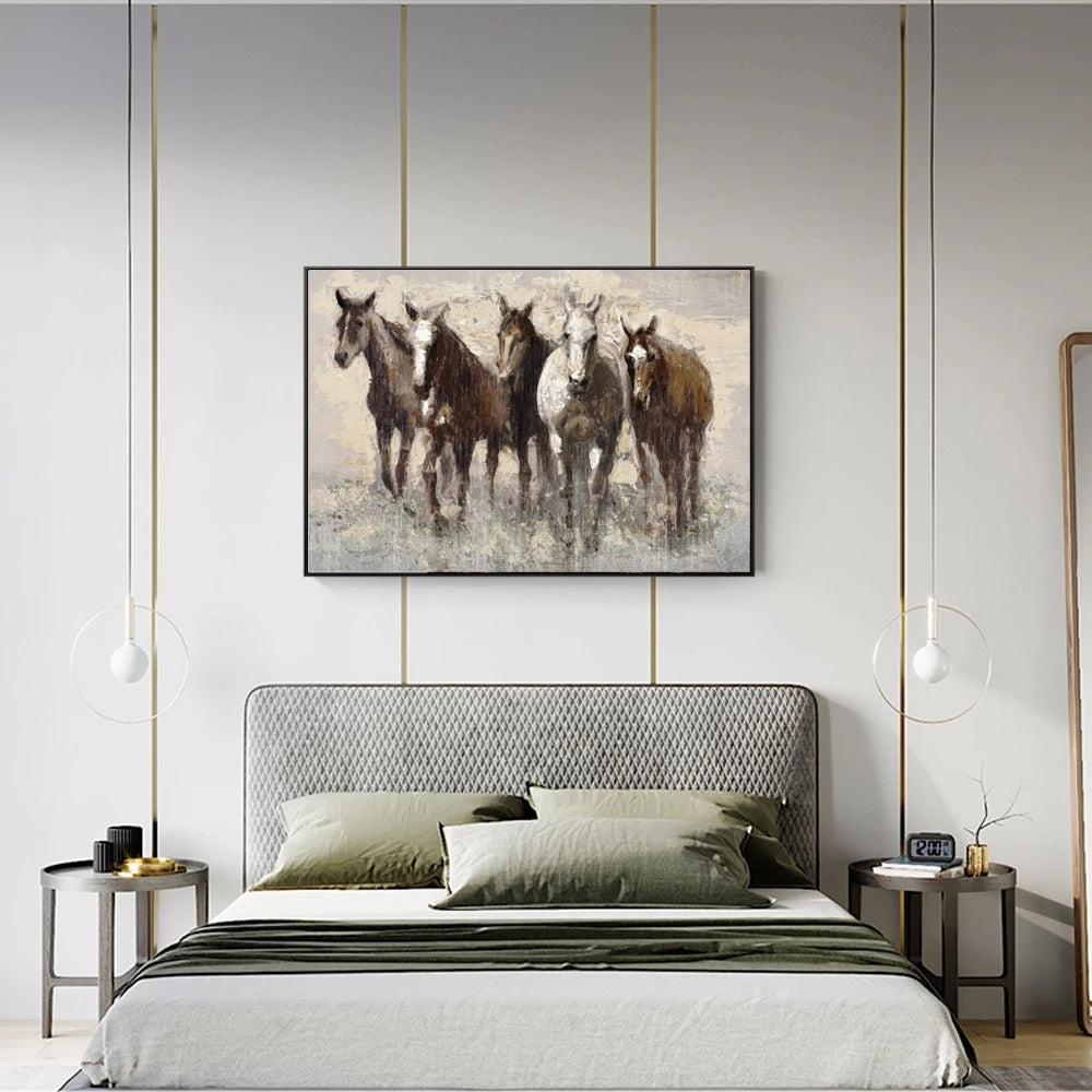 Abstract Horse Wall Art Print Poster