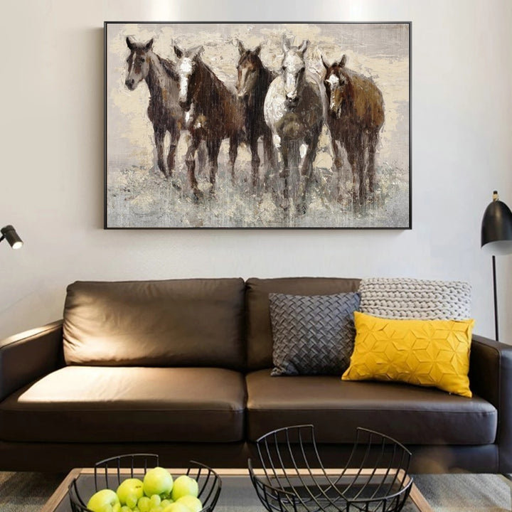 Abstract Horse Wall Art Print Poster