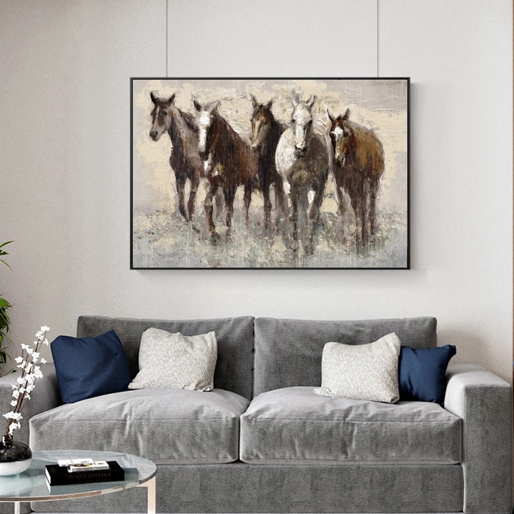 Abstract Horse Wall Art Print Poster