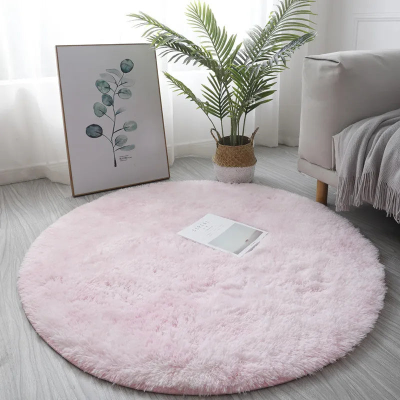 Super Soft Plush Round Rug Mat